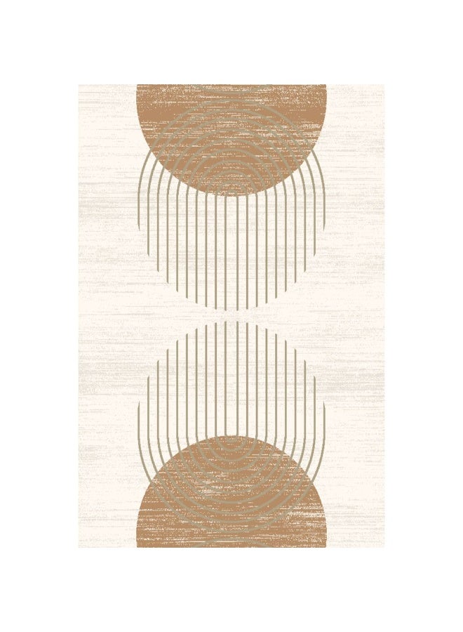 DANUBE HOME Percy Modern Abstracts Rug | Washable Modern Rugs Style | Polypropylene + Polyester Area Rug Floor Covering | Indoor Carpet For Living Room Dining Bedroom 200X300cm-White Rust - Image 4