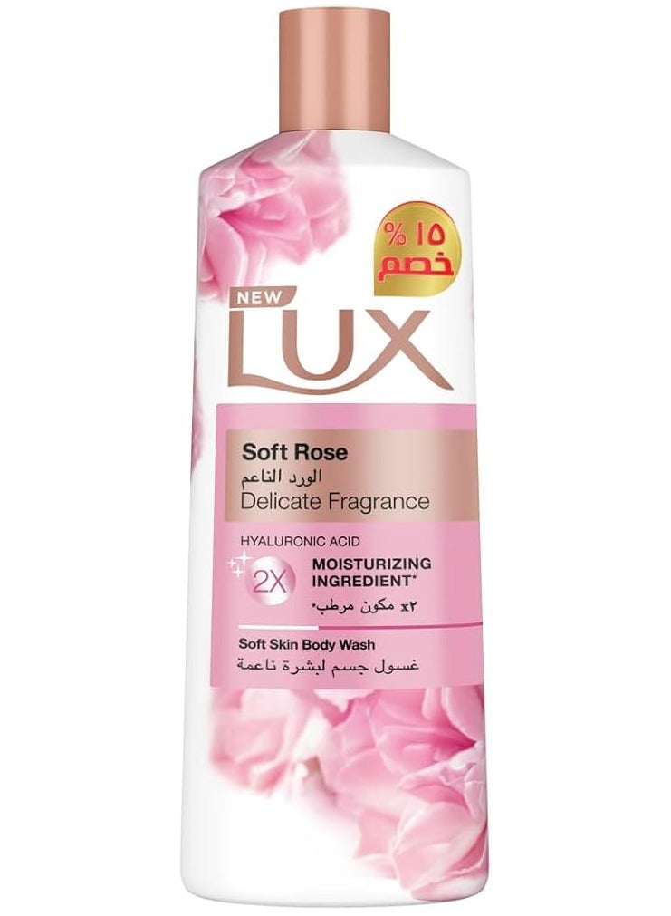لوكس جل استحمام لوكس برائحة الورد الناعم 500 مل عرض خاص