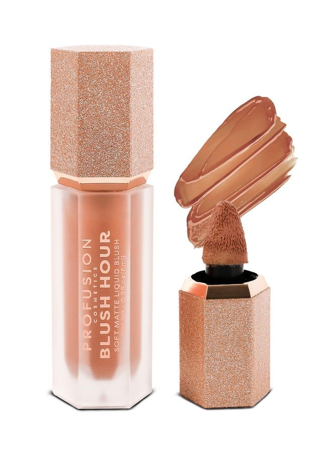 Profusion Cosmetics Blush Hour Lightweight and Long Wearing Soft Matte Cream Blush, Buildable, Natural Finish, Radiant Glow (Bellini) - Image 1