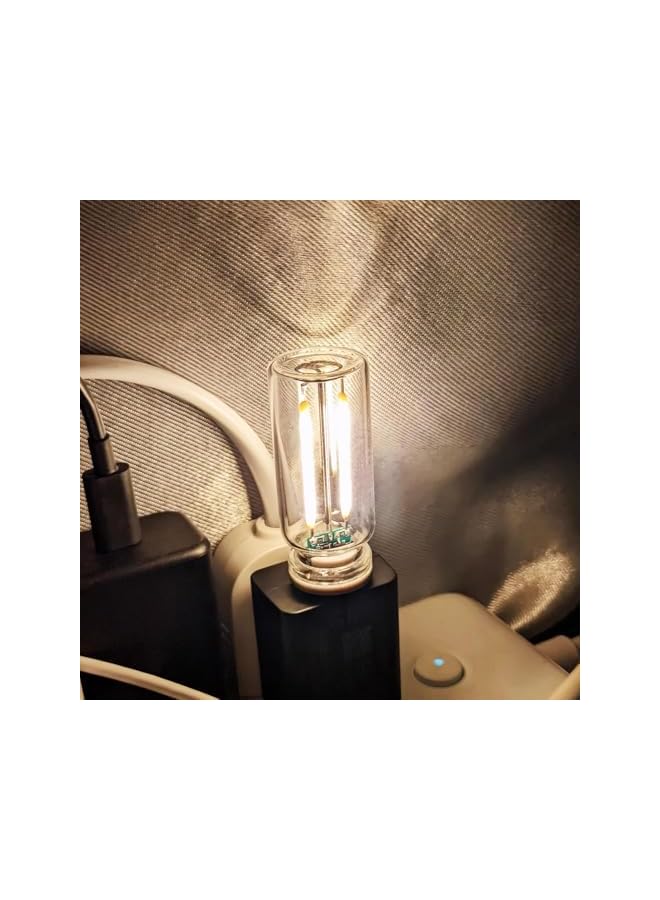 The Bros USB LED Night Lamps, Mini Retro Car Interior Lights, Plug-in Atmosphere Lighting for Vehicles & Bedrooms (Warm Yellow Light-4) - Image 2