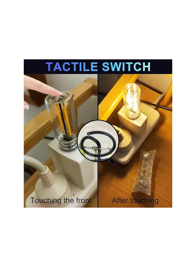 The Bros USB LED Night Lamps, Mini Retro Car Interior Lights, Plug-in Atmosphere Lighting for Vehicles & Bedrooms (Warm Yellow Light-4) - Image 5