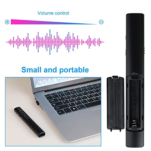UBUYONE （4 Units） Wireless Presenter Remote, Presentation Clicker with Hyperlink & Volume Remote Control PowerPoint Office Presentation Clicker for Keynote/PPT/Mac/PC/Laptop - Image 5