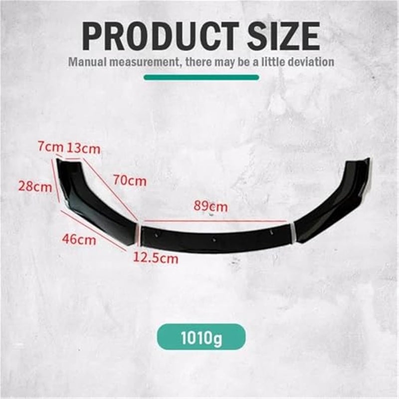 QASULER Carbon Fiber Front Bumper Splitter for Peugeot - Image 4