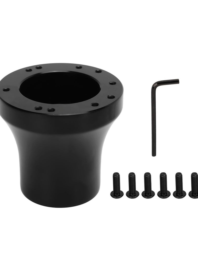 GGOOT Golf Cart Steering Wheel Adapter, 5 Hole / 6 Hole Steering Wheel Adapter Hub, Golf Carts Mounting Adapter Replacement for Club Car Precedent Onward 2019 Tempo Golf Cart (Black)  - Image 1