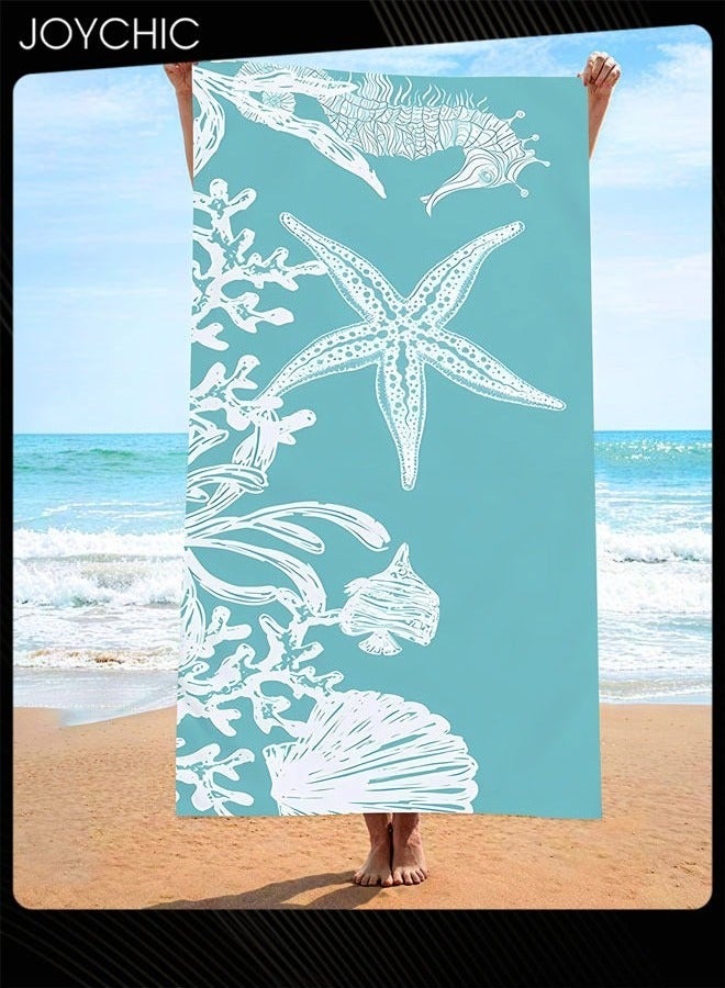 Joychic Microfiber Lightweight Beach Towel 140*70cm Quick Dry Towel for Swimmers Sand Proof  Beach Absorbent Towel for Travel Swim Yoga  - Image 1