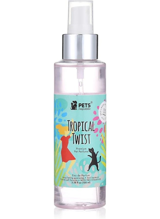 Pets Republic Antibacterial Pet Perfume Tropical Twist Scent - methanol free100 ml