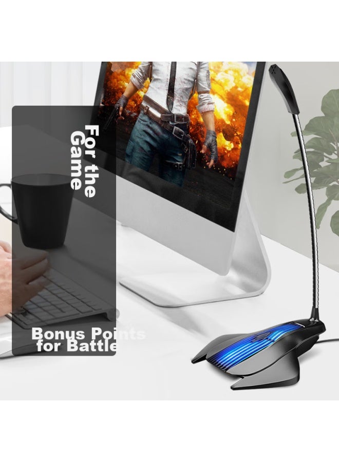 Sast Ok-63 Computer Microphone, Gaming Voice Desktop Conference Host Pubg, Compatible With Desktop And Laptop Computers, Condenser Microphone, Usb Version - Image 1