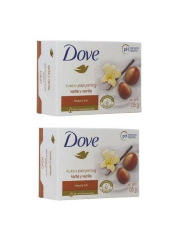 دوف قالب الجمال بزبدة الشيا مع الفانيليا 135 جم 2 قطعة - Image 2