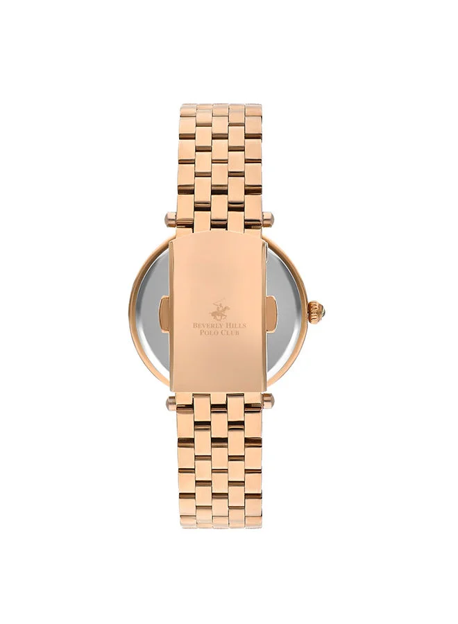 BEVERLY HILLS POLO CLUB Women's Analog Round Shape Metal Wrist Watch BP3335X.430 - 33 mm