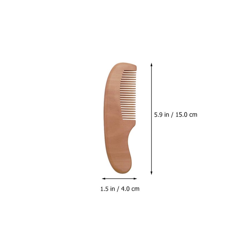 Soft Wool Bath Brush And Scalp Shampoo Brush With Wood Comb - Image 3