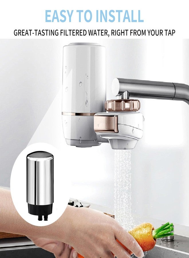 Linsuely 3 Pack Faucets Filters Cartridge，Replacement for Brita® Faucet Filter,Water Filter Compatible with Brita® Faucet Filtration Systems- Chrome - Image 2