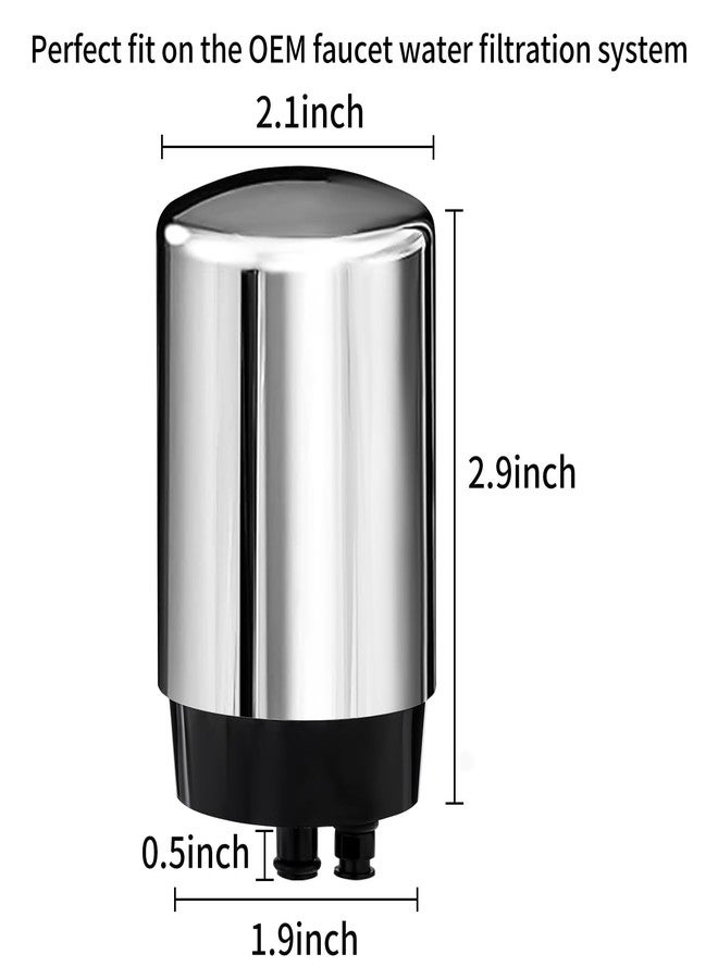 Linsuely 3 Pack Faucets Filters Cartridge，Replacement for Brita® Faucet Filter,Water Filter Compatible with Brita® Faucet Filtration Systems- Chrome - Image 5