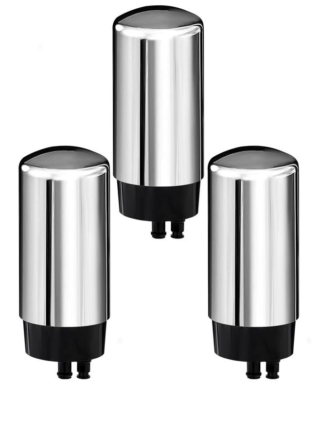 Linsuely 3 Pack Faucets Filters Cartridge，Replacement for Brita® Faucet Filter,Water Filter Compatible with Brita® Faucet Filtration Systems- Chrome - Image 1