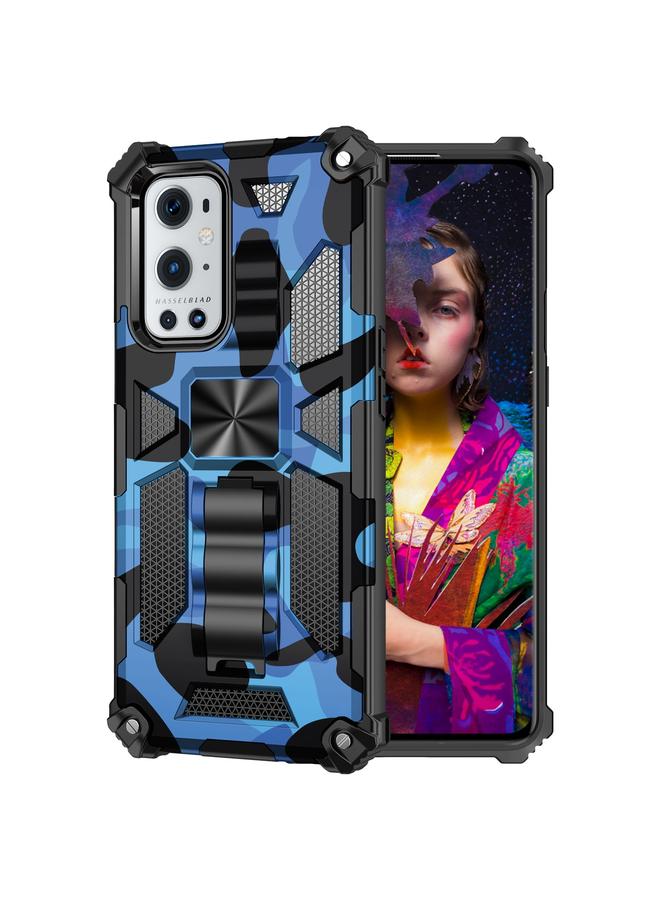 S-TOP Case For OPPO A74 / A93 5G Camouflage Armor Shockproof TPU + PC Magnetic Protective Case with Holder - Image 2