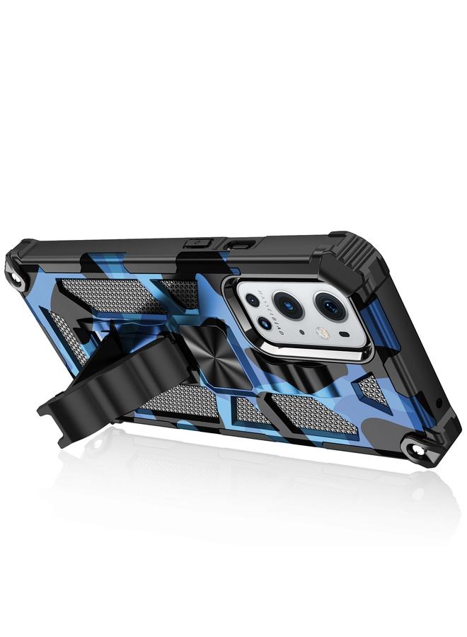 S-TOP Case For OPPO A74 / A93 5G Camouflage Armor Shockproof TPU + PC Magnetic Protective Case with Holder - Image 3