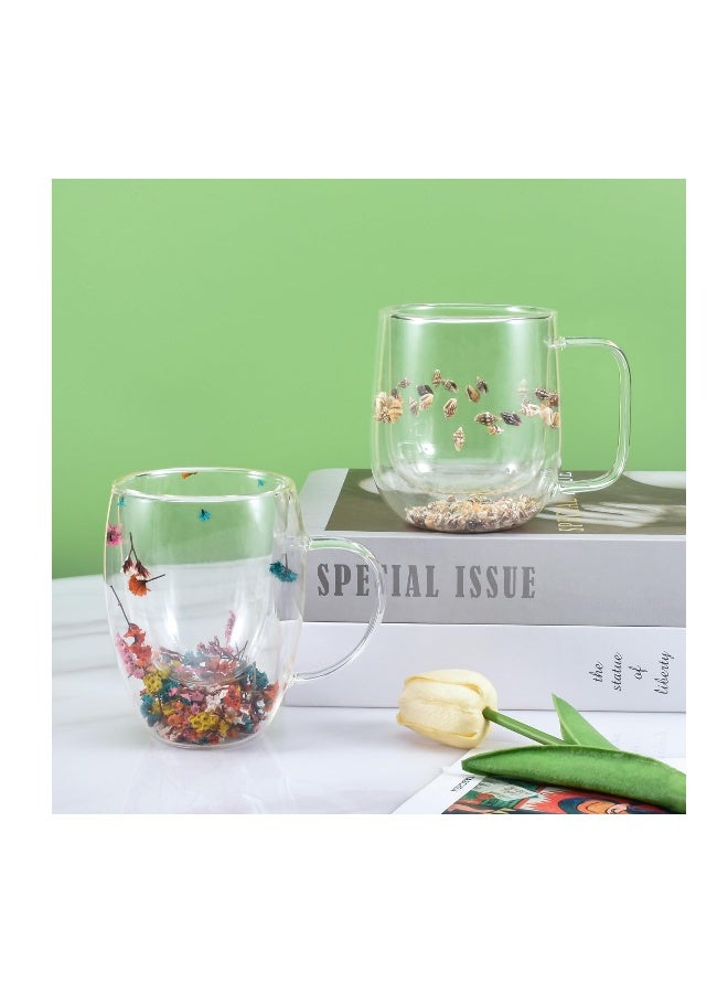 Insulated Double Walled Glass Coffee Mug with Handle for Hot Beverages, 300ml Clear Cup Ideal for Cappuccino, Tea, and Espresso - Image 4