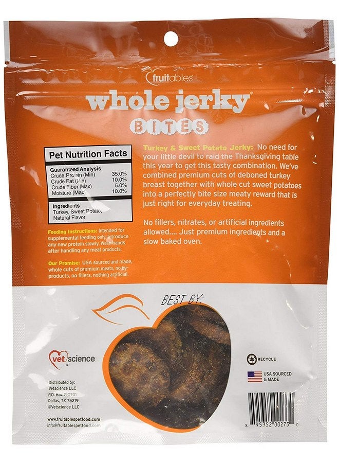 Fruitables 3 Pack of Whole Jerky Bites, 5 Ounces Each, Turkey & Sweet Potato Jerky Dog Treats3 - Image 2