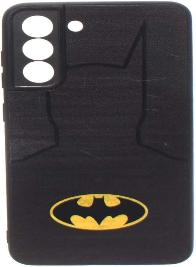 Boter. Plastic 3D Shockproof Back Case Designed With Raised Edge To Protect Camera lens Bat Character Printed Suitable For Samsung Galaxy A21 FE - Black Yellow