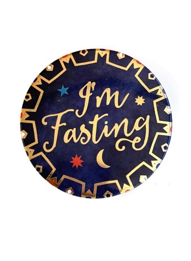 Blue Printed Decorative Sticker Ramadan