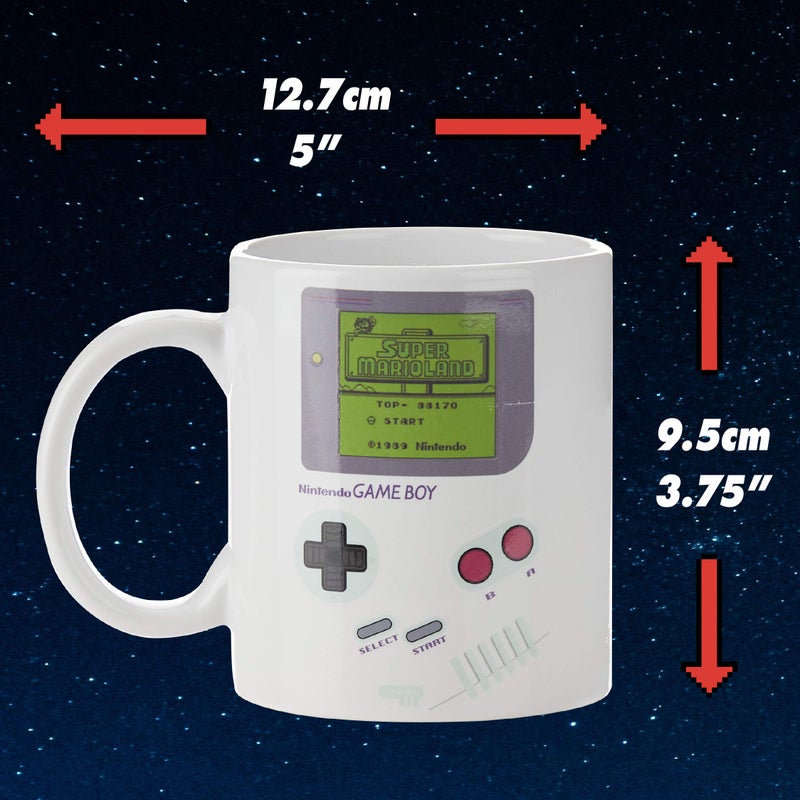 Paladone Gameboy Heat Changing Coffee Mug - Gift for Gamers, Nerds, Nintendo Mario Fans, Men, and Retro 90s Game Enthusiasts - 10 Ounces - Image 4