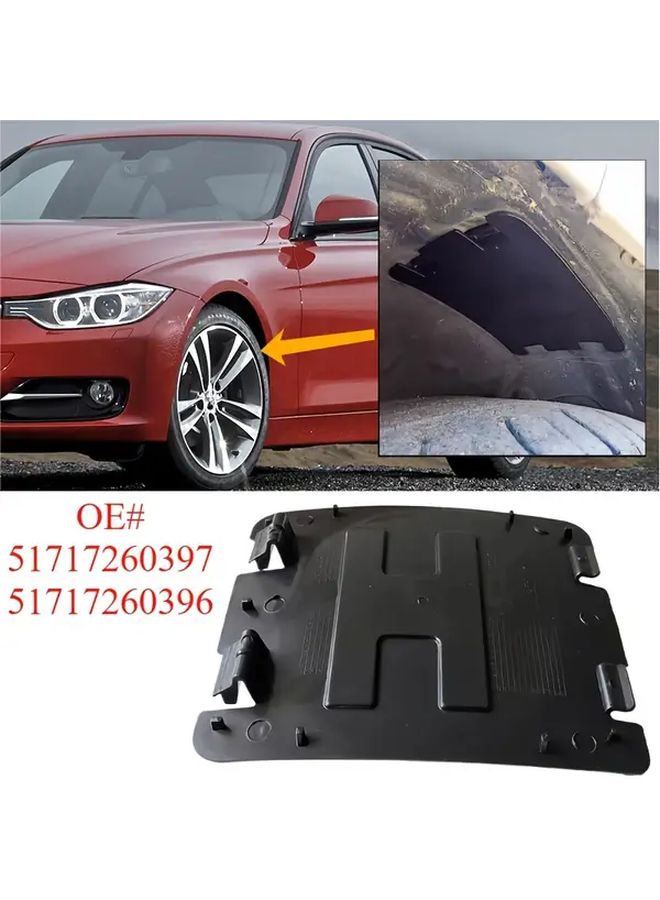 واقي الرفرف الأمامي الداخلي (OEM 51717260397) متوافق مع BMW الفئة الأولى والثانية والثالثة والرابعة، واقي قوس العجلة للإصلاح - Image 3