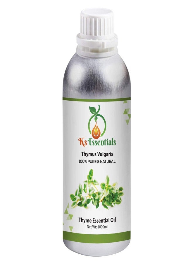 Ks Essentials 100% Pure Thyme Essential Oil (Thymus Vulgaris) Natural Therapeutic Grade 1000ml - Image 1