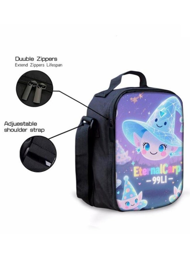 Bright Li Fire Shoulder + handbag + stationery bag | Cartoon bag three-piece set, easy to cope with various occasions (students, children, friends outing, mountain climbing, going to school, etc.) | Back to school season/festival gifts - 37 - Image 3