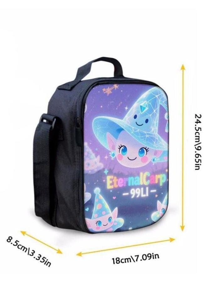 Bright Li Fire Shoulder + handbag + stationery bag | Cartoon bag three-piece set, easy to cope with various occasions (students, children, friends outing, mountain climbing, going to school, etc.) | Back to school season/festival gifts - 37 - Image 4
