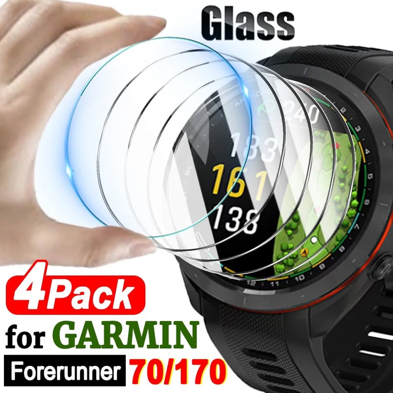 4-1Pcs Tempered Glass Screen Protector for Garmin Forerunner 170 Watch HD Clear Anti-scratch FIlm for Garmin Forerunner 70/170 - Image 1