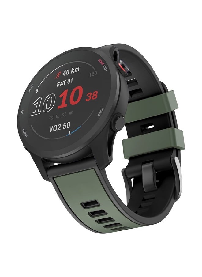 MYSNBKN - Compatible with Garmin Vivoactive 4/ Samsung Galaxy Watch 46mm, 22mm Silicone Band for Ticwatch Pro S2/ Venu 2/Samsung Gear S3 Classic/Samsung Gear S3 Frontier/Huawei Watch GT Smartwatch - Image 1