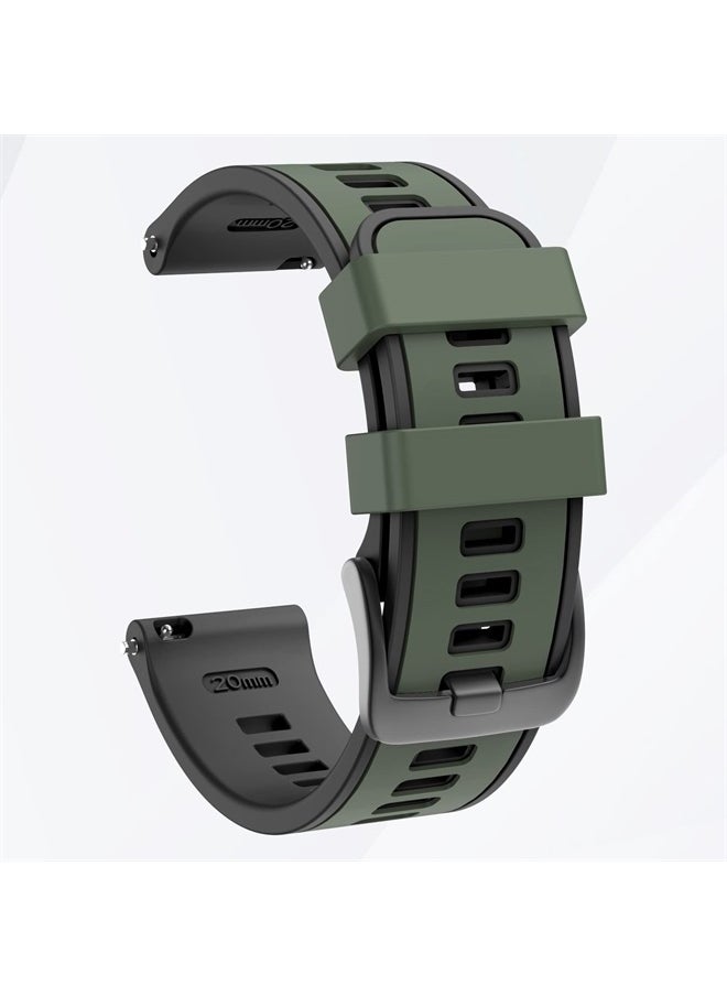 MYSNBKN - Compatible with Garmin Vivoactive 4/ Samsung Galaxy Watch 46mm, 22mm Silicone Band for Ticwatch Pro S2/ Venu 2/Samsung Gear S3 Classic/Samsung Gear S3 Frontier/Huawei Watch GT Smartwatch - Image 1