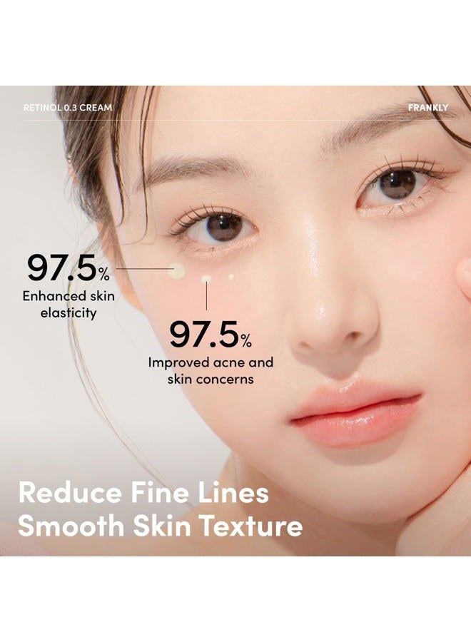 FRANKLY Retinol 0.3% Cream, 0.7 fl oz - Intensive Retinol | Night Cream | Retinol, Ceramides & Natural Ginseng | Anti-aging, Wrinkles Care, Reduces Congestion and hyperpigmentation | Korean Skin Care - Image 5