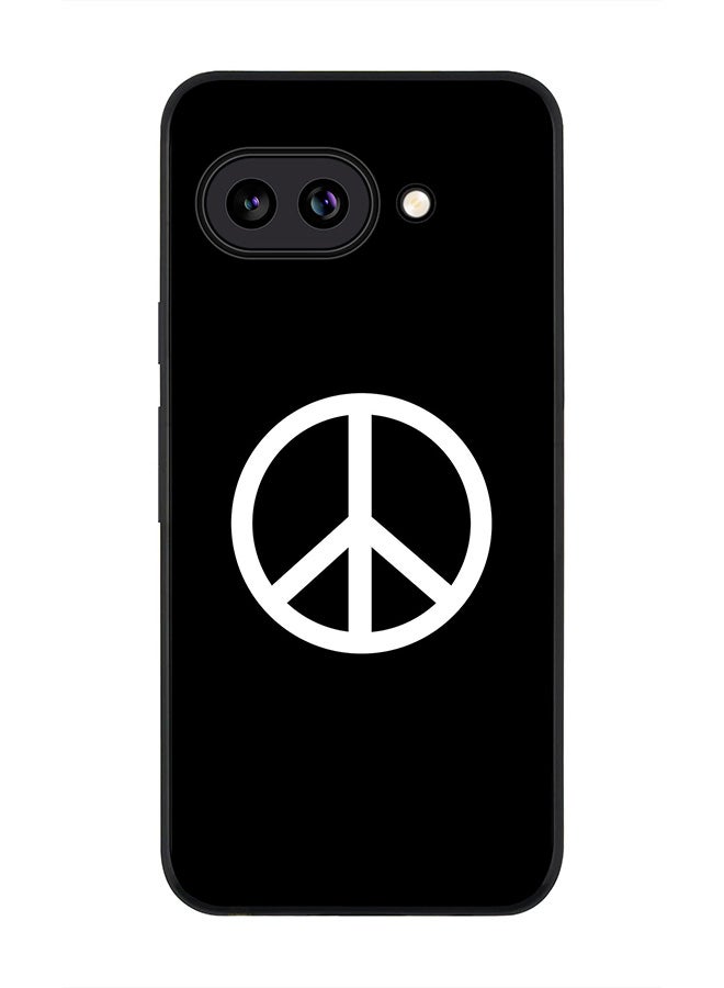 For Google Pixel 9a Case,Slim fit Camera Protection, Shockproof Thin Phone cover  - Peace Sign