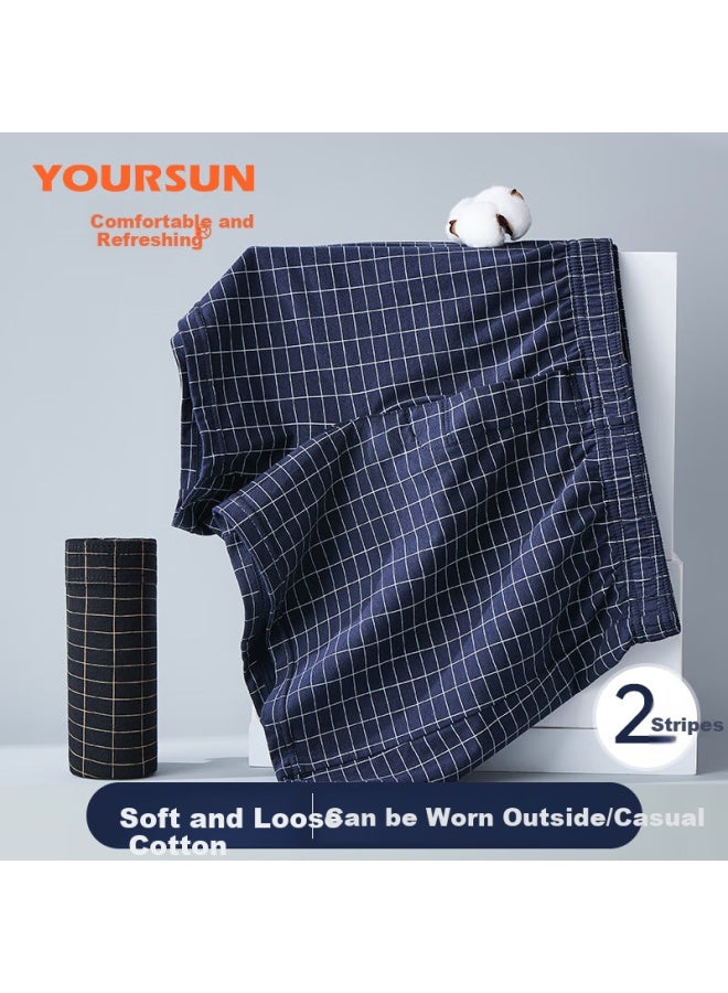 Your Sun Yiershuang Men's Underwear, Pure Cotton, Loose-fitting, Home Wear, Boxer Briefs, Shorts, Father's Day Gift For Dads - Image 2