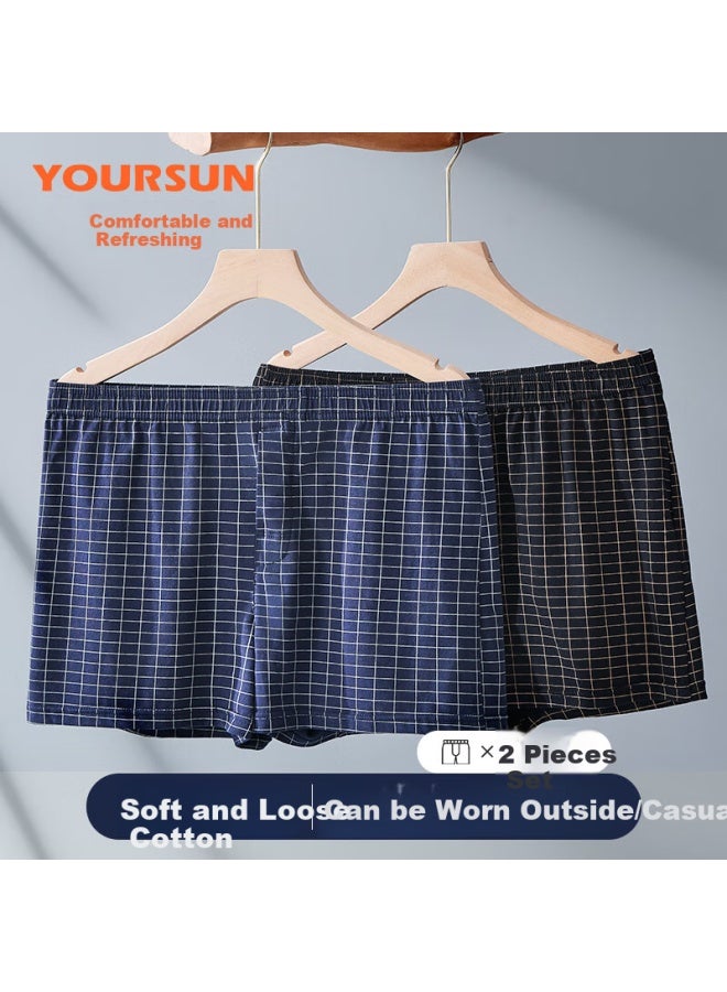 Your Sun Yiershuang Men's Underwear, Pure Cotton, Loose-fitting, Home Wear, Boxer Briefs, Shorts, Father's Day Gift For Dads - Image 3