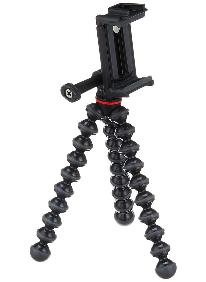 JOBY مجموعة حامل ثلاثي القوائم مرن للهواتف الذكية/كاميرات الحركة GripTight، أسود/فحم، 10 أوقية (JB01515) - Image 1