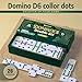 Queensell Dominos Set for Adults and Kids with Colored Dots Double 6 Dominoes Set Classic Board Game for Kids and Adults Double Six Standard Dominos Set with 28 Tiles - Image 4