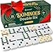 Queensell Dominos Set for Adults and Kids with Colored Dots Double 6 Dominoes Set Classic Board Game for Kids and Adults Double Six Standard Dominos Set with 28 Tiles - Image 2