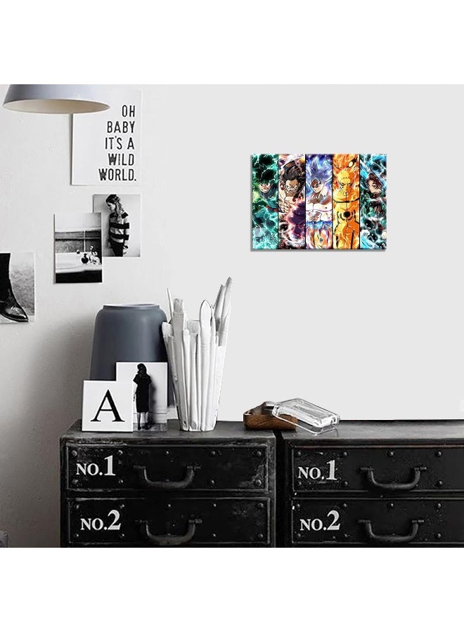 KAIWALK Japanese Anime Poster Luffy Tanjirou MHA Lzuku Print on Canvas Painting Wall Art for Living Room Decor Boy Gift - Image 3