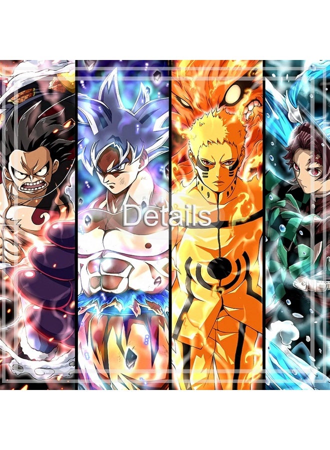 KAIWALK Japanese Anime Poster Luffy Tanjirou MHA Lzuku Print on Canvas Painting Wall Art for Living Room Decor Boy Gift - Image 4