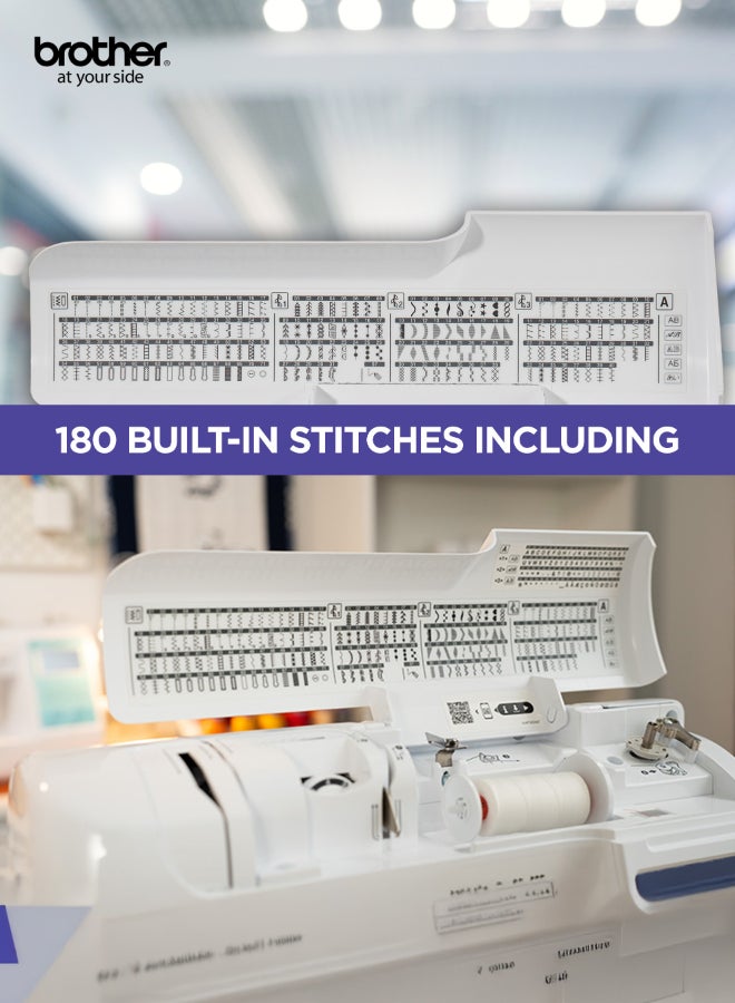 Brother Innov-is F420 Computerized Sewing & Quilting Machine – 180 Stitches, SFDS, LCD Display, Automatic Needle Threading & Thread Trimming  White color |Made in Vietnam F420 White - Image 3