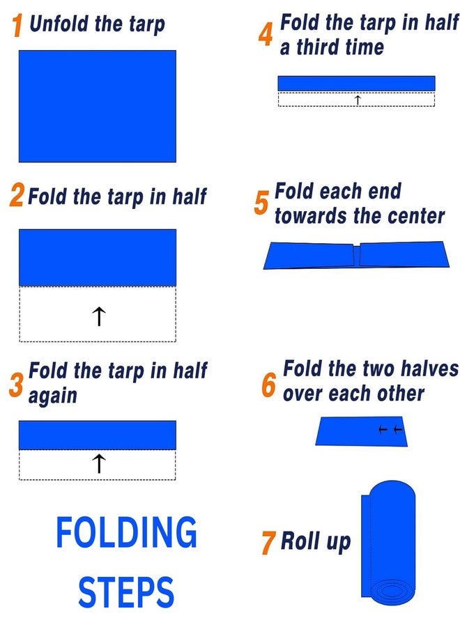 Singhal HDPE Blue Tarpaulin Sheet 16x24ft, Tirpal Tadpatri Tharpai Thadika, Reinforced Eyelets, UV Resistant, 100% Pure Virgin 170 GSM Heavy Duty Waterproof - Image 3