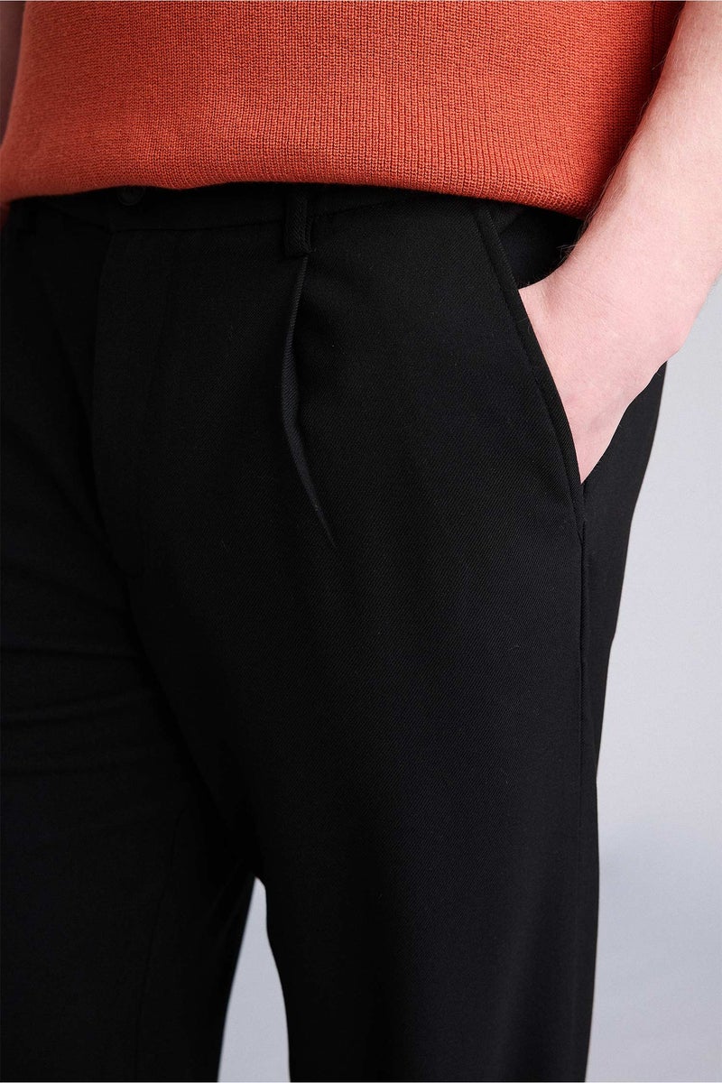 DeFacto Black Man Relax Fit Trousers Casual - Image 4