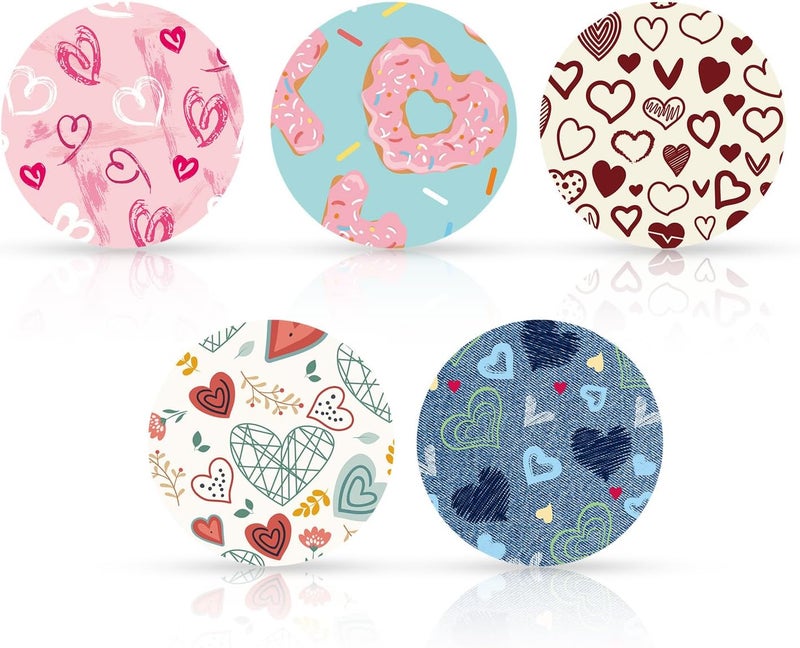 XIHIRCD 25pcs Adhesive Patches for Libre 2 or 3, Valentines Theme Sensor Patches Protector CGM Glucose Sensor Covers Waterproof & Sweatproof Overpatches Sticker Gift Compatible with Libre 3/2 - Image 1