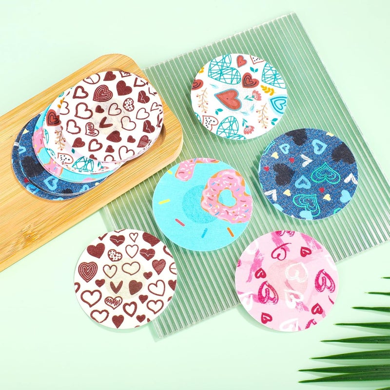 XIHIRCD 25pcs Adhesive Patches for Libre 2 or 3, Valentines Theme Sensor Patches Protector CGM Glucose Sensor Covers Waterproof & Sweatproof Overpatches Sticker Gift Compatible with Libre 3/2 - Image 3