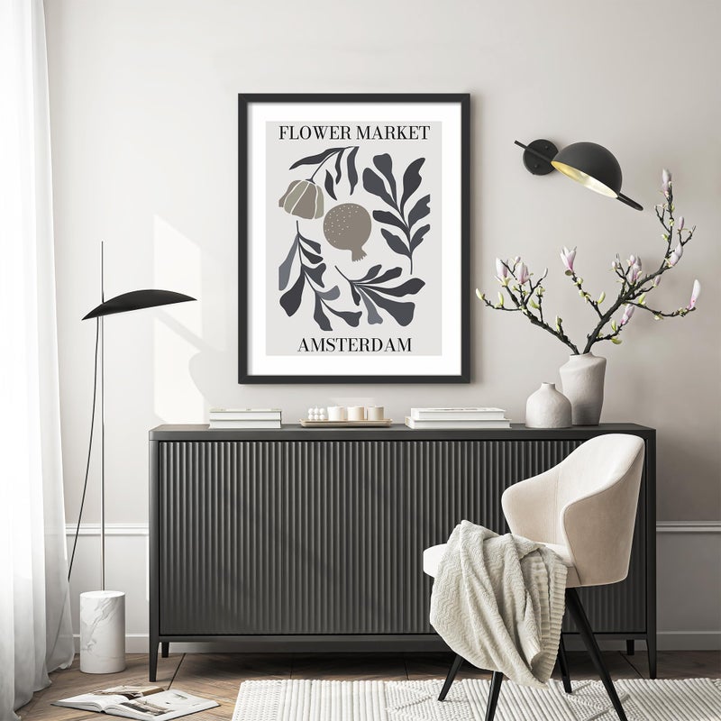 Picrit 22x28 Frame 3 Pack, Black Poster Frame, Display Poster 18 x 24 with Mat or 22 x 28 without Mat for Horizontal or Vertical Wall Mounting - Image 4