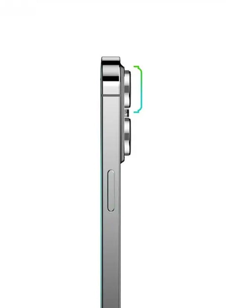 GREEN LION iPhone 13/13 Mini Trio Camera Lens Protector / HD Clarity / Anti Scratch / 9H Hardness / Shatter Protection / Anti Fingerprint / Anti-Glare Coating / Nano Absorption / Water Resistant - Silver - Image 2