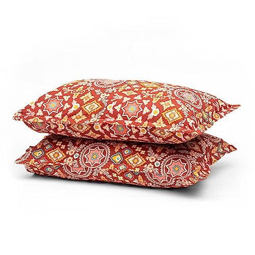 Wakefit Pillow Cover | Premium Cotton 144 TC Pillow Floral Covers Standard - 18 x 27 inches (Hester - Set of 2) - Image 2