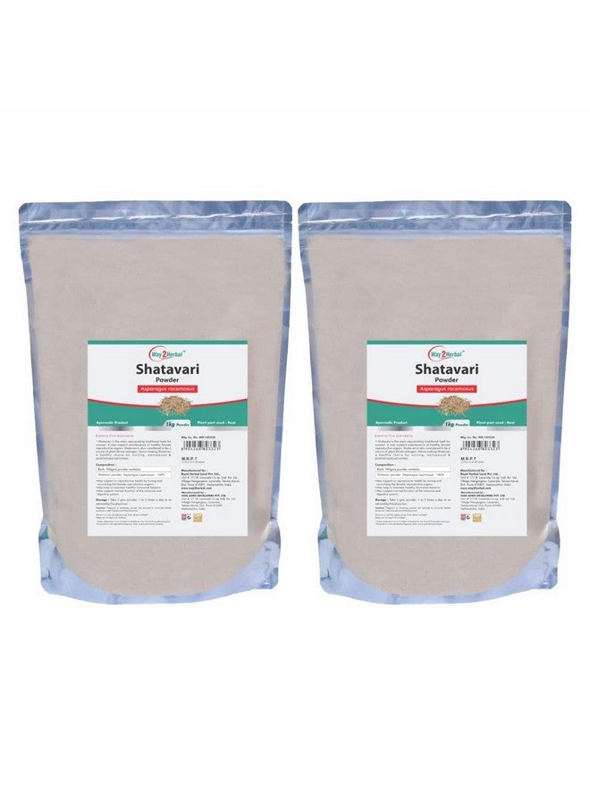 Way2Herbal Shatavari Root Powder (1 Kg Pack of 2) - Image 1