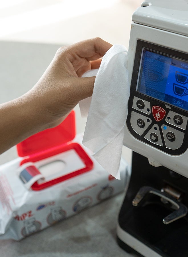 يورنكس مناديل تنظيف يورنيكس كافيه ويبز - عبوة من ١٠٠ منديل | منظف معدات القهوة وآلات الإسبريسو - Image 4